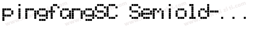 pingfangSC Semiold字体转换